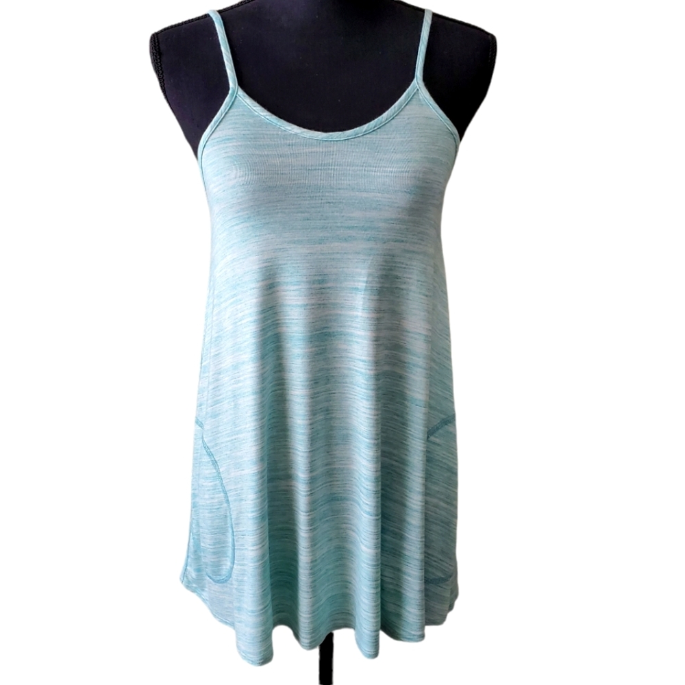 LOGO Lori Goldstein space-dyed swing tank top